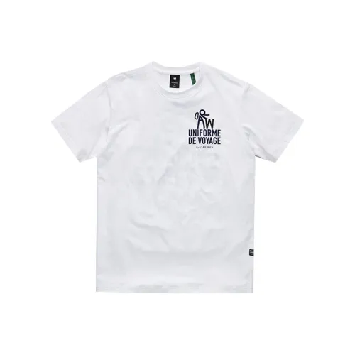 STAR Натуральная Белая Мужская T-Рубашка