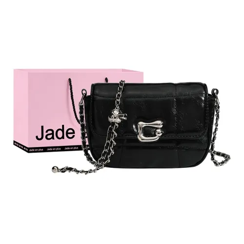 Jade En Plus ПВХ Сумка через плечо Стандартная Женская Черная Серебряная