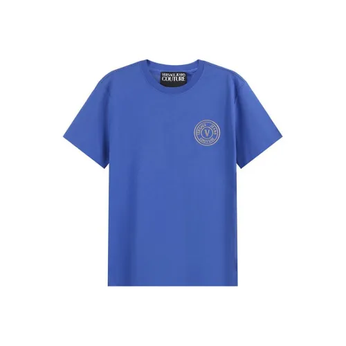 VERSACE JEANS COUTURE SS24 T-Shirt Унисекс Синий
