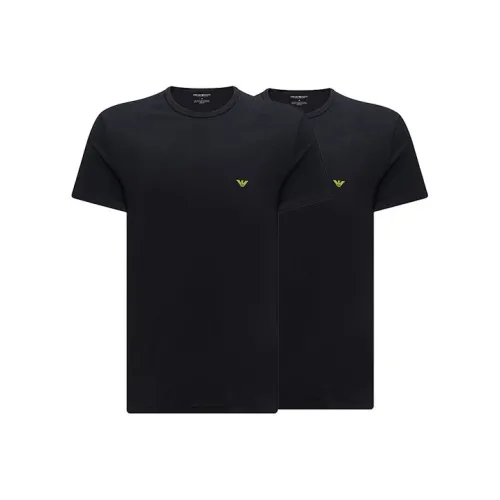 EMPORIO ARMANI Мужские черные футболки