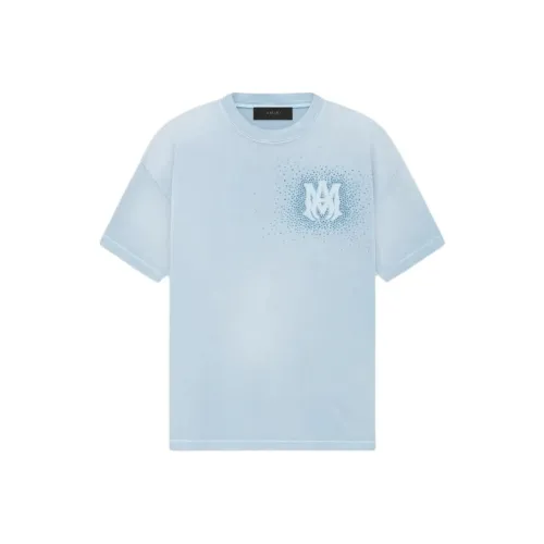 AMIRI Кристальный Burst Tee ASHLEY BLUE T Рубашка Мужской Синий