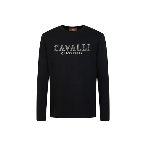 Cavalli Class T Рубашка Мужская Черная