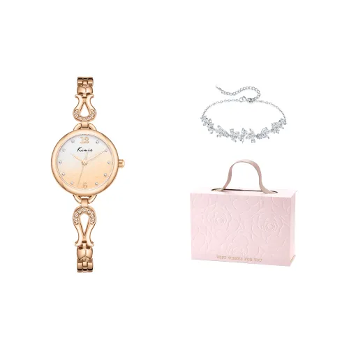 Kimio Кварцевый Movement Женские Часы 25мм*24мм*8мм Золотой