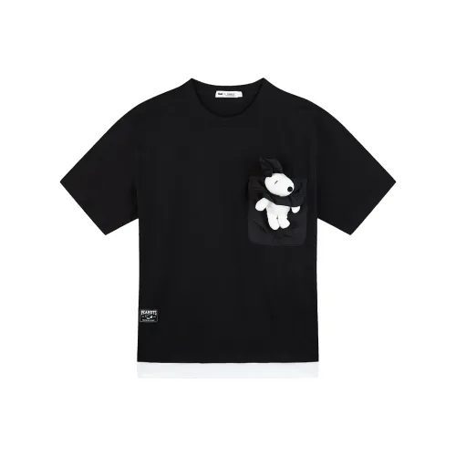 FUN X Snoopy SS24 T-Shirt Унисекс Черный