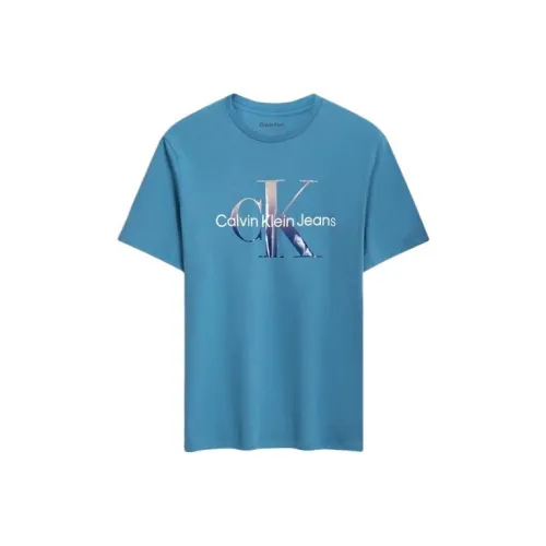 Calvin Klein T-Shirt Мужской Радужный Синий