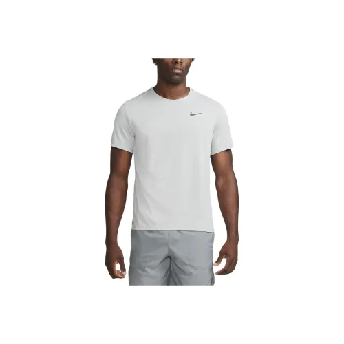 nike Dri FIT UV Короткий рукав Бег Топ T-Shirt Мужской Светло-Серый