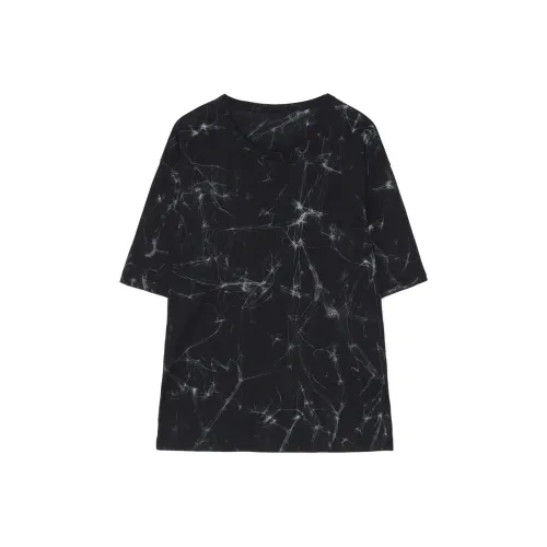 Yohji Yamamoto x JUJUTSUKAISEN T-рубашка унисекс черного и серого цвета