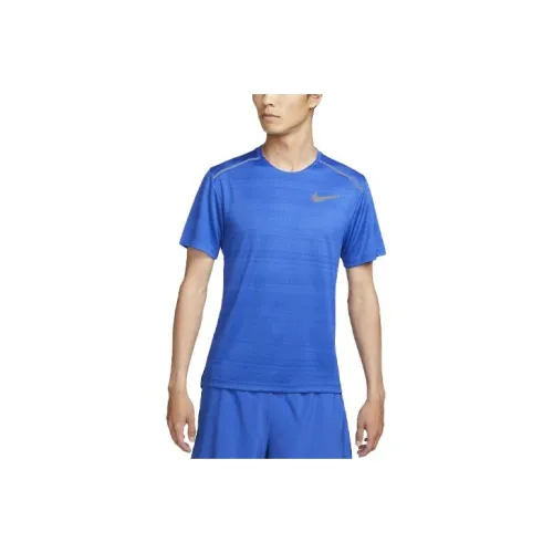 nike Dri Fit Dri Fit MILER T Рубашка Мужская Синяя
