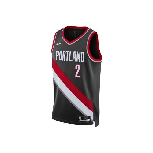 Nike Portland Trail Blazers Icon Edition 2022 23 Рубашка Мужская Черная