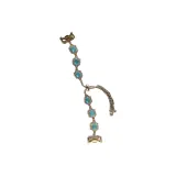 Золото & Далекий Небесный Синий/Драгоценный камень с украшением из стразов Ремешок