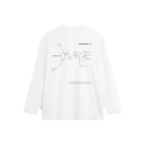 LINING Рукав с оборванным плечом T-рубашка Мужская Стандартная Белая