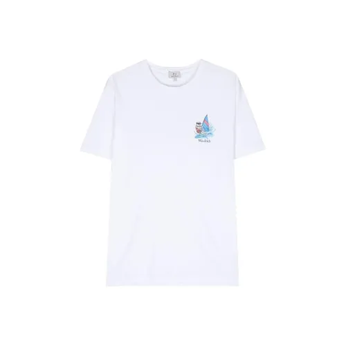 WOOLRICH Белая Мужская T-Рубашка