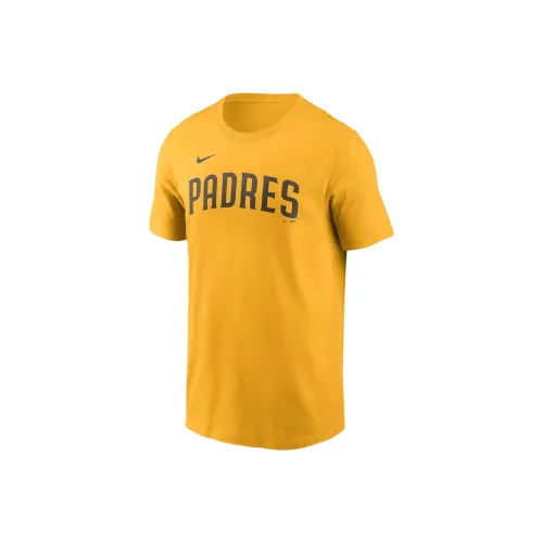nike Manny Machado SAN DIEGO PADRES Fuse T-Рубашка Мужская Золотая