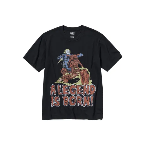 UNIQLO Черная унисекс футболка