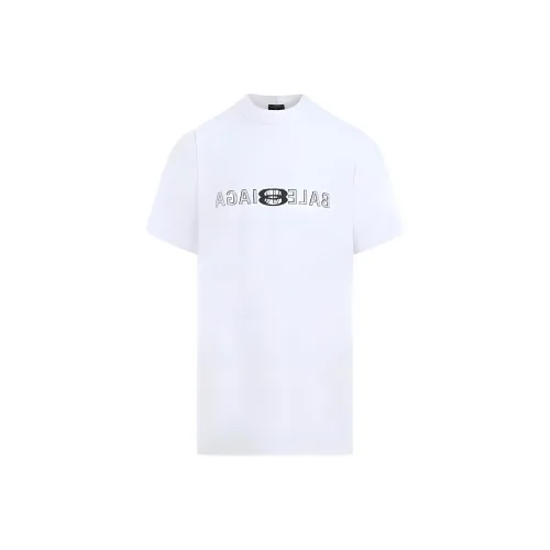 Balenciaga SS24 T Рубашка Регулярного Кроя Мужская Белая