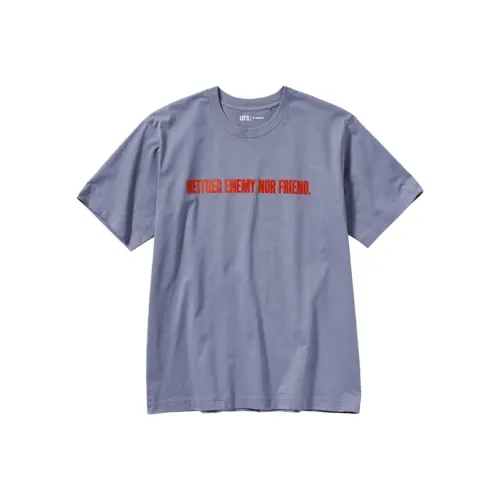 UNIQLO x Metal Gear UNIQLO x Metal Gear Co Бренд T-рубашка унисекс серого цвета