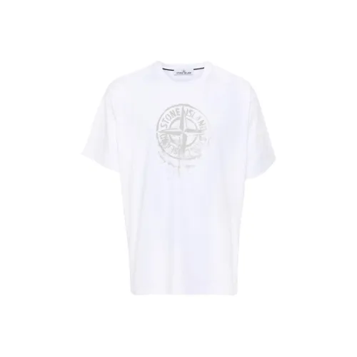 Stone Island SS24 T Рубашка Мужская Белая