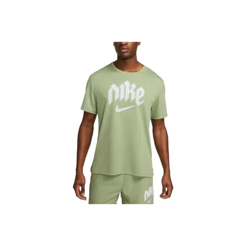 nike Dri FIT RUN Division MILER T Рубашка Мужская Зеленая