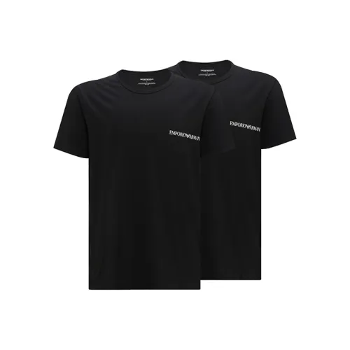 EMPORIO ARMANI FW22 T-Рубашка Мужская 2 Пачки Черный