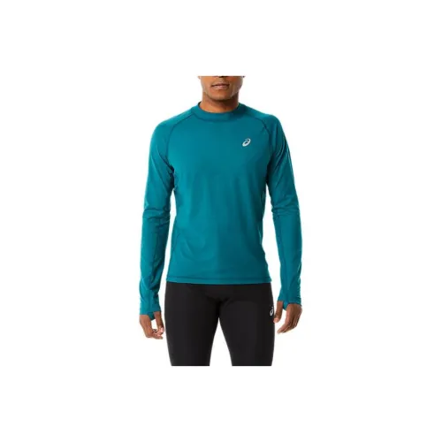 Asics WINTER RUN LS Зеленый Мужская Футболка