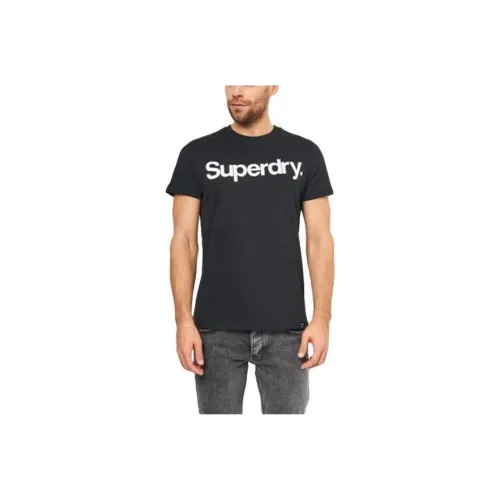 SUPERDRY Мужские черные футболки