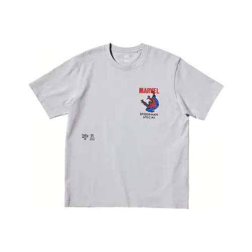 UNIQLO Серые Унисекс Футболки