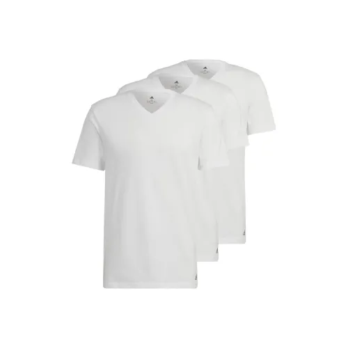 Adidas ACTIVE FLEX Хлопок V-образный вырез Рубашка Трусы T-рубашка Мужская 3 упаковки Белый
