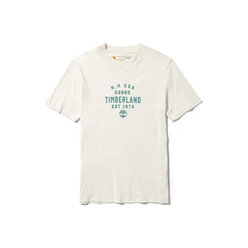 Timberland T-Shirt Мужская Винтажная Белая