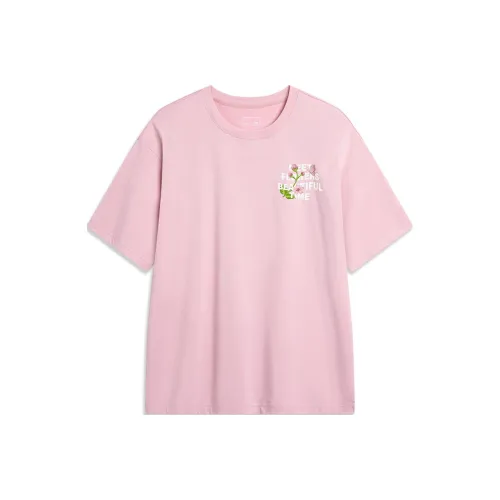 Т-рубашка с подкладкой унисекс прозрачно-розовая