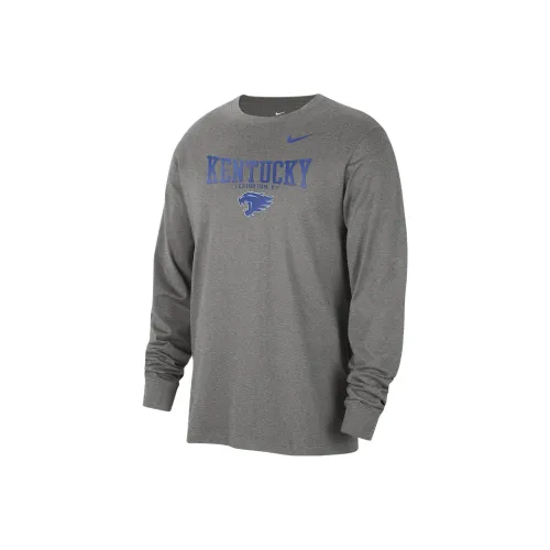 Nike Темно-серый Мужской T-рубашки