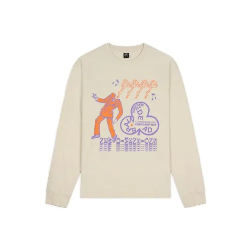 Brain Dead Новый Размеры Длинный рукав Т-рубашка Унисекс Серый