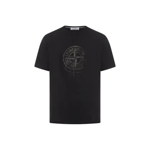STONE ISLAND T-Shirt Унисекс Черный