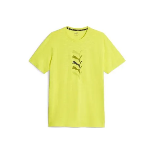 PUMA FIT T-Shirt Мужской Неоново-зеленый