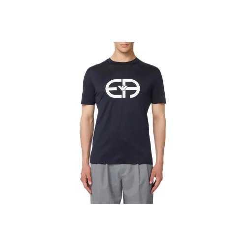 EMPORIO ARMANI Морской Синий Мужская T-Рубашка