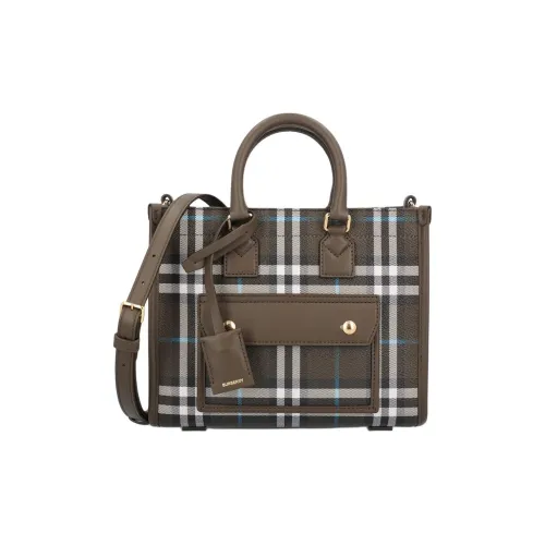 Burberry Полиуретан Тоут Сумка Сумка для покупок Сумка через плечо Сумка Женская Шоколад