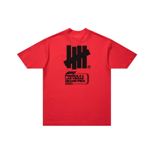 UNDEFEATED x F1 LVGP F1 LVGP Co Бренд T Рубашка Унисекс Красный