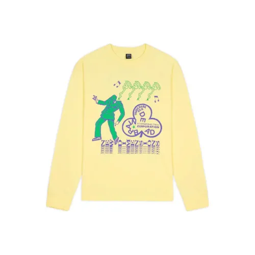 Brain Dead NEW Размеры Длинный рукав T-рубашка Унисекс Желтый