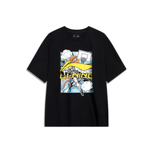 LINING Черный Маломер, рекомендуется брать на размер больше Мужская T-Рубашка