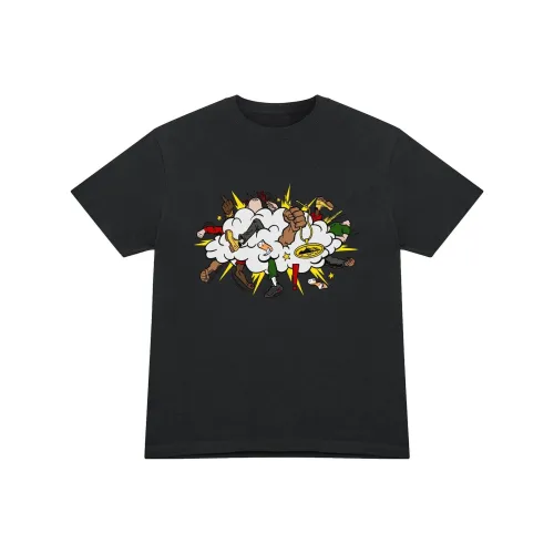 Corteiz Черная Унисекс Футболка