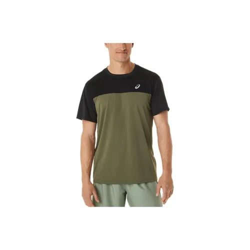 Asics Competition SS23 Race SHORT SLEEVE TOP T Shirt Мужской Зеленый