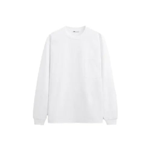 ZARA Белая Мужская T-рубашка