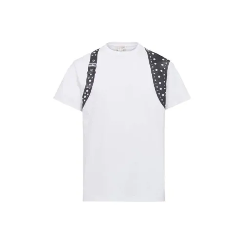 Alexander McQueen Studded Harness T-Shirt T-Shirt Мужской Белый
