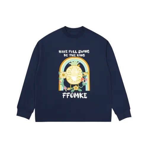 FFOMKE T-Shirt Унисекс Темно-Небесно-Синий