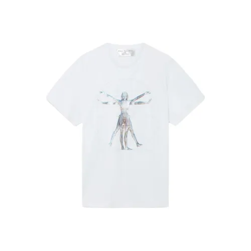 Stella McCartney Vitruvian Woman OVERSIZED Органический хлопок T-рубашка T-рубашка Унисекс Белый
