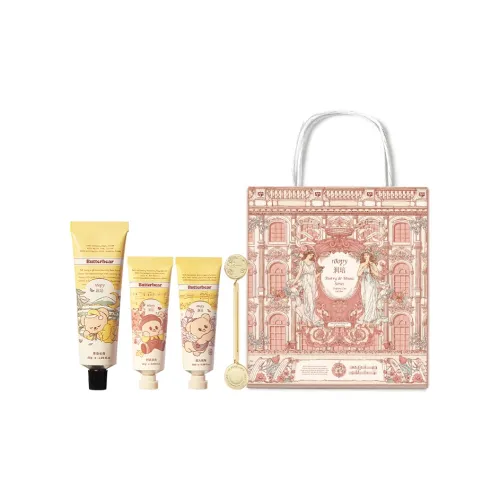 Roopy x Butter Bear Коллаборация Крем для рук Hydrating и Moisturizing 55г + 25г*2 упаковки + Squeezer