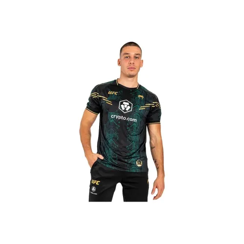 VENUM x UFC совместная модель T-рубашка мужская зеленая черная золотая