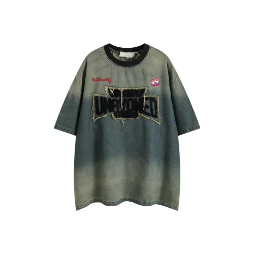 BLACK AT Синие Унисекс Футболки