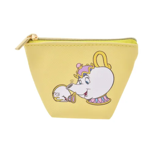 Disney Кожа Монетница Маленькая Женская Желтая