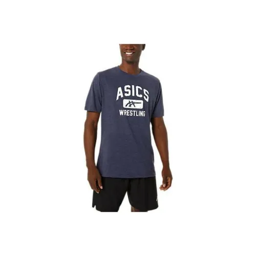 ASICS Unisex Wrestling Graphic Темно-синий Унисекс T-рубашки