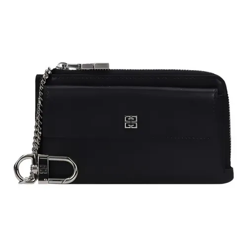 Givenchy 4G Телячья кожа Клатч Кошелек Женские Черный